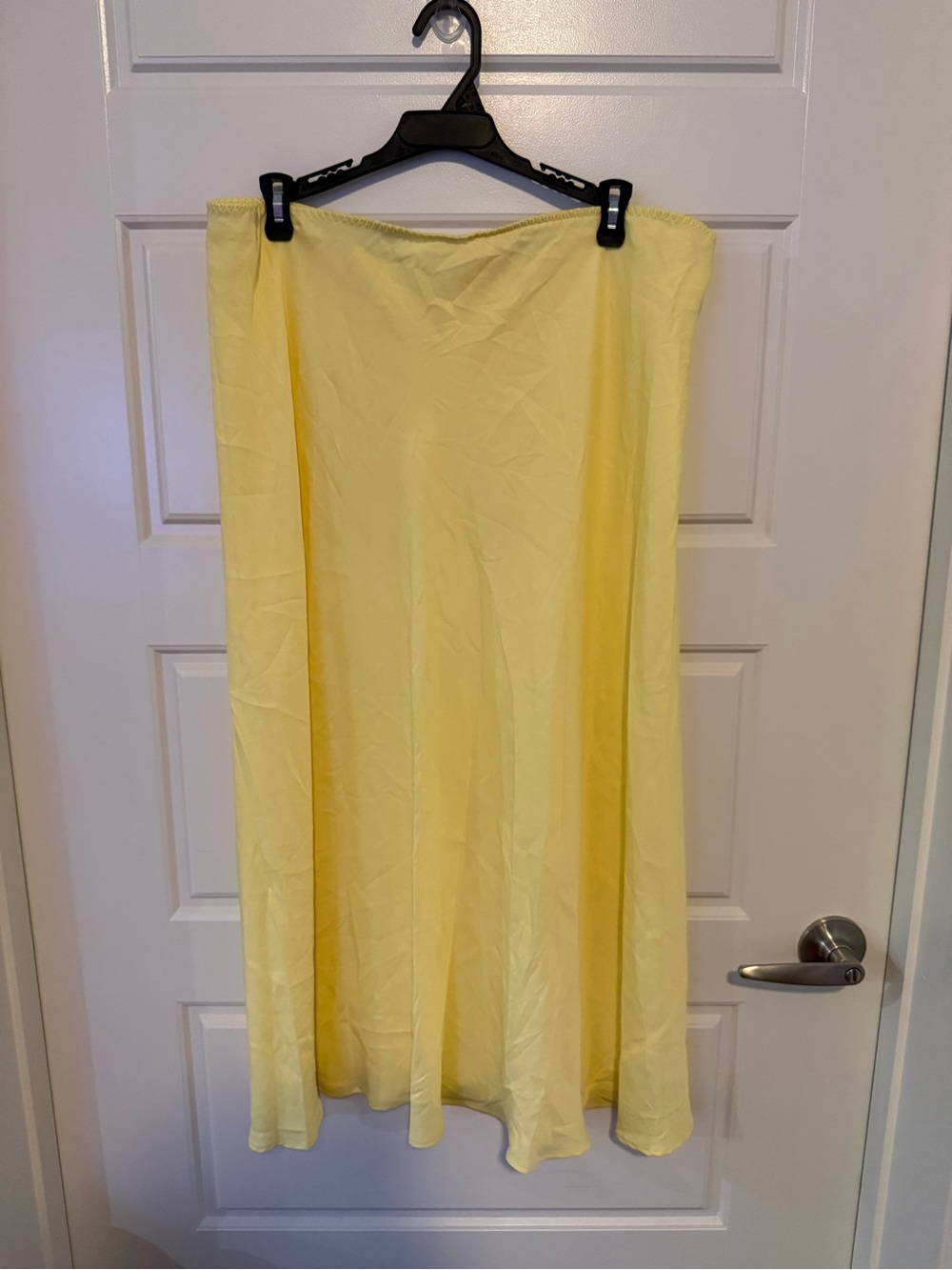 Zara Pale Yellow Maxi Skirt
